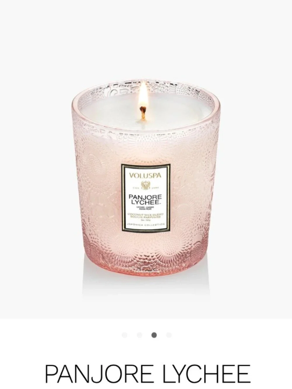 Voluspa Panjore Lychee Classic Candle 9oz - Picture 1 of 6